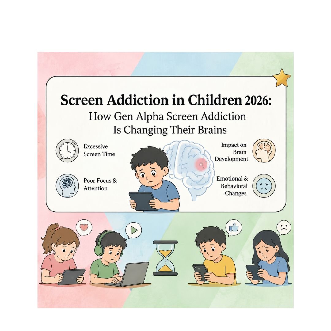 Screen Addiction in Children 2026: How Gen Alpha Screen Addiction Is Changing Their Brains