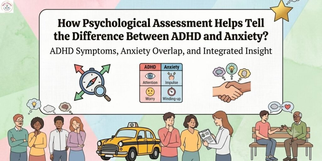 Psychological assessment for anxiety, adhd